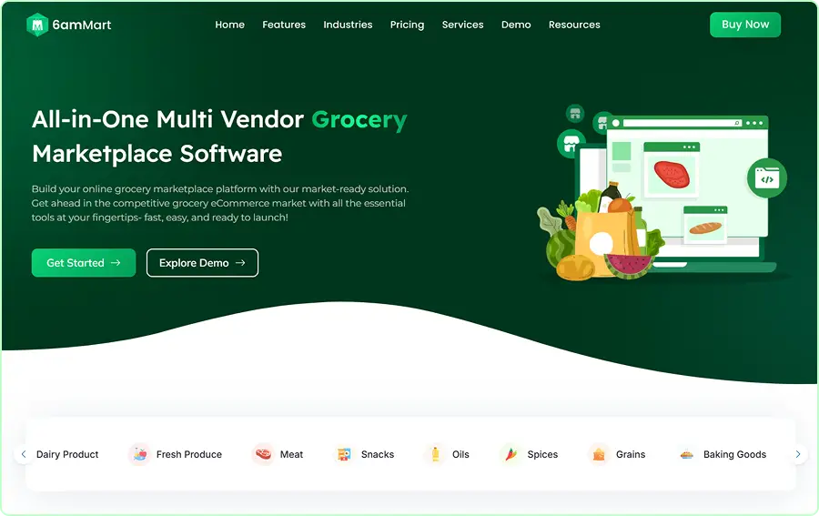 Online Grocery Marketplace Solution with 6amMart