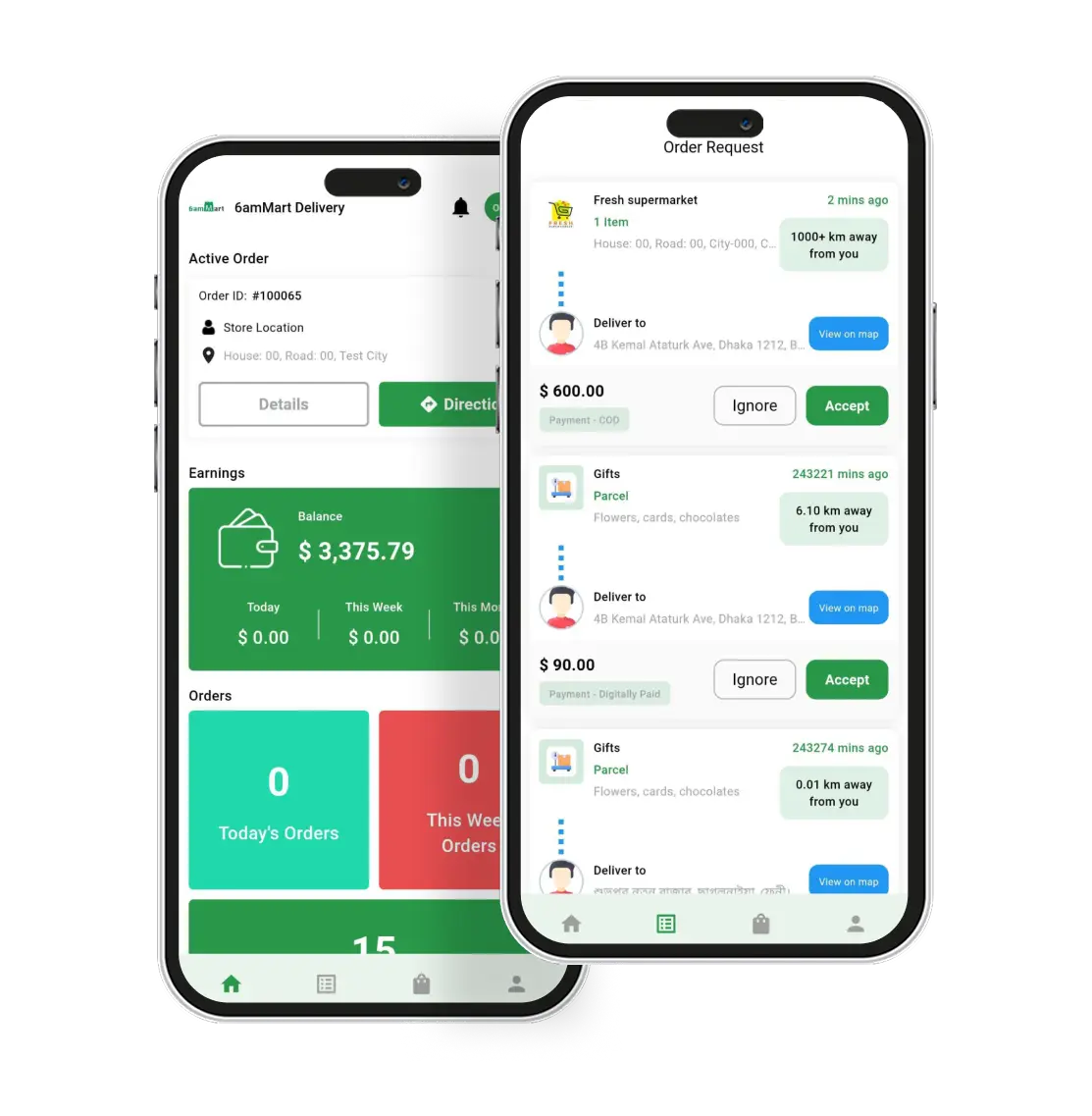 Electronic Marketplace Deliveryman App