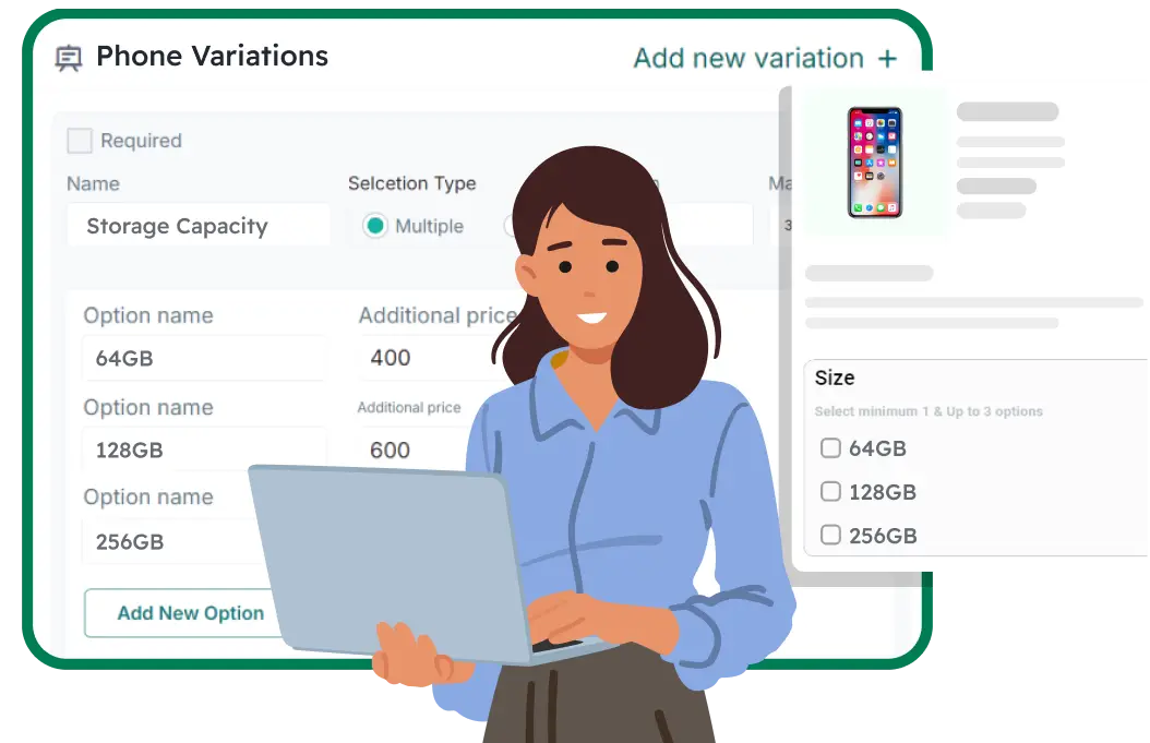Multiple Product Options for a Customized Experience