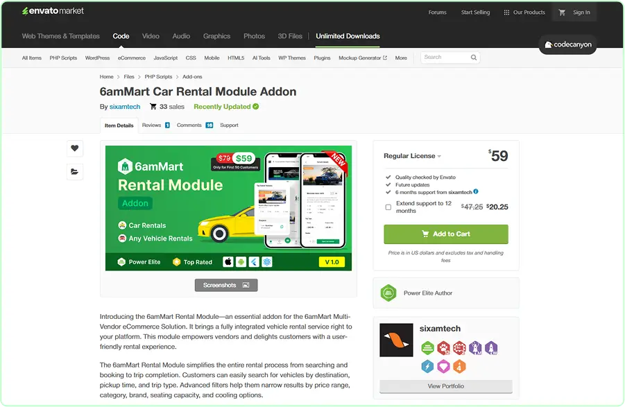 6amMart Car Rental