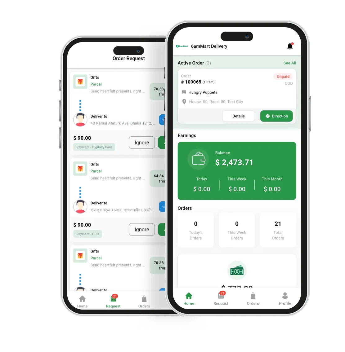 Deliveryman App Parcel Delivery App