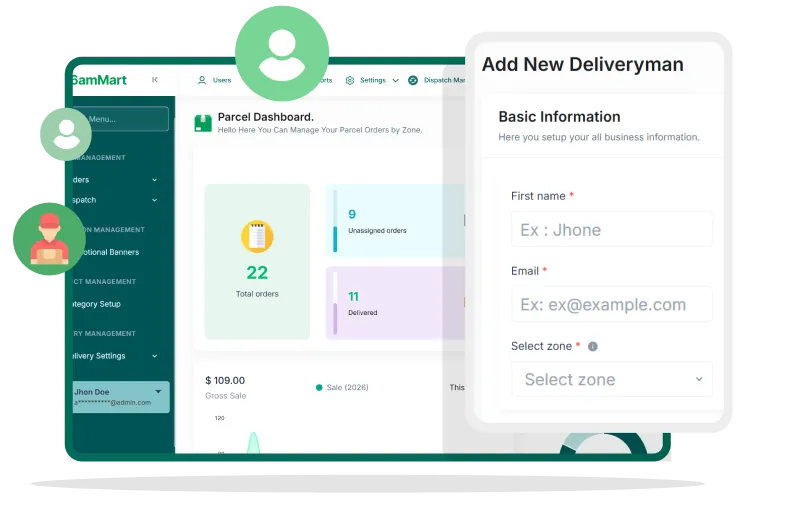 Onboard Multiple Delivery Partners