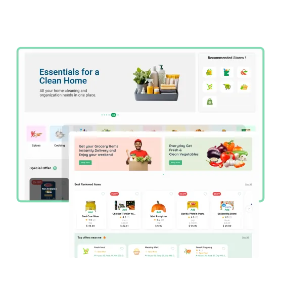 Quick Commerce Marketplace Website