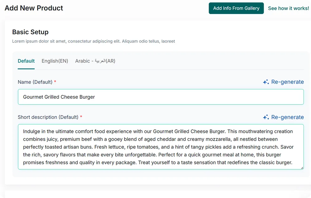 6amMart AI Content Generation for Product Descriptions