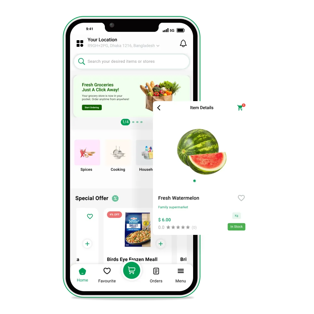 6amMart Grocery Module for Hyperlocal Grocery Marketplace