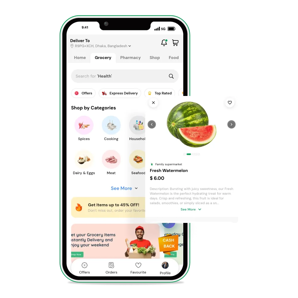 6amMart Grocery Module for Hyperlocal Grocery Marketplace