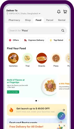 Sales Food Industry Mobile Screen