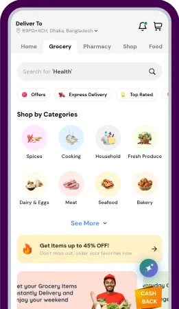 Sales Grocery Industry Mobile Screen